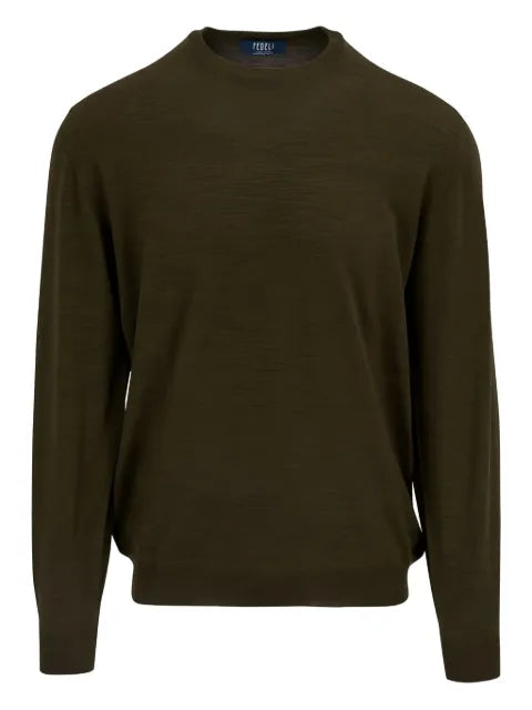 Fedeli round-neck wool sweater