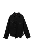 Black Comme Des Garçons asymmetric-hem jacket