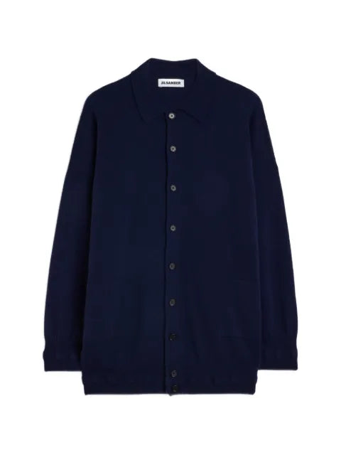 Jil Sander cashmere polo cardigan
