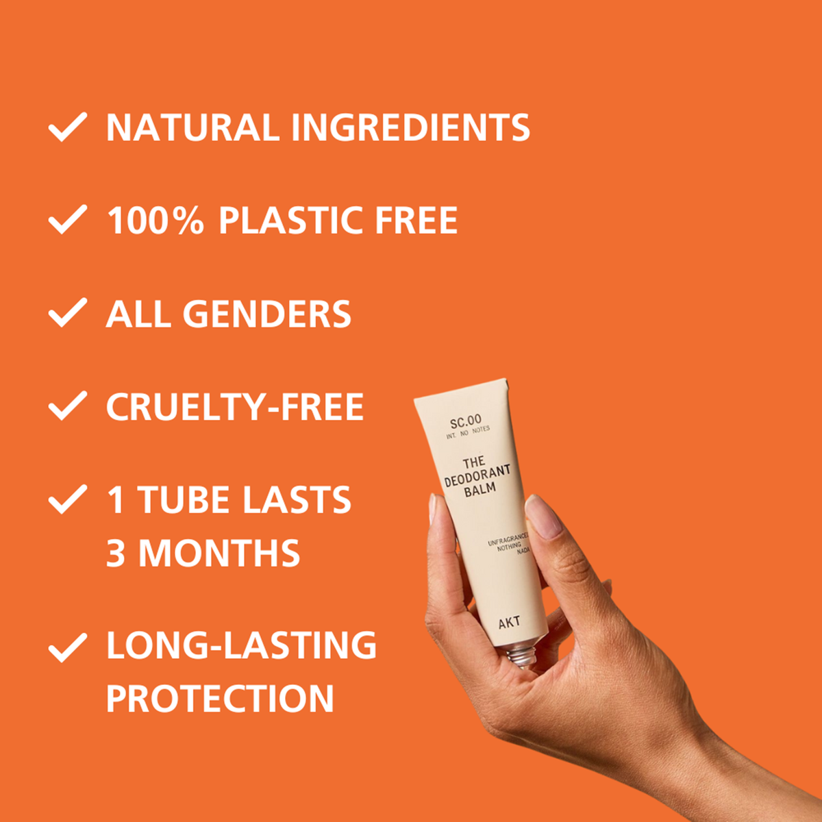 AKT Deodorant Balm: Orange Grove