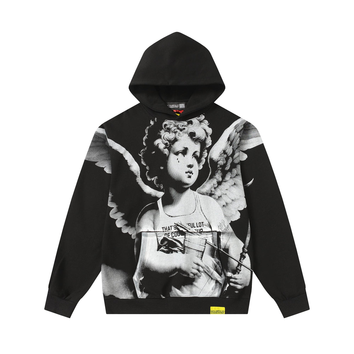THAT'S A AWFUL LOT OF COUGH SYRUP Angel Tears Graphic Hoodie